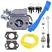 Mckin Carburetor with Adjustment Tool Kit Screwdriver Primer Bulb for Husqvarna 125B 125BX 125BVX ZAMA C1Q-W37 545081811