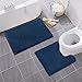 MAYSHINE Bathroom Rug Set | Soft Plush Chenille Bath Mats with PVC Non-Slip Backing, Absorbent Washable Quick Dry Area Rug Sets for Bathroom Floor | 32
