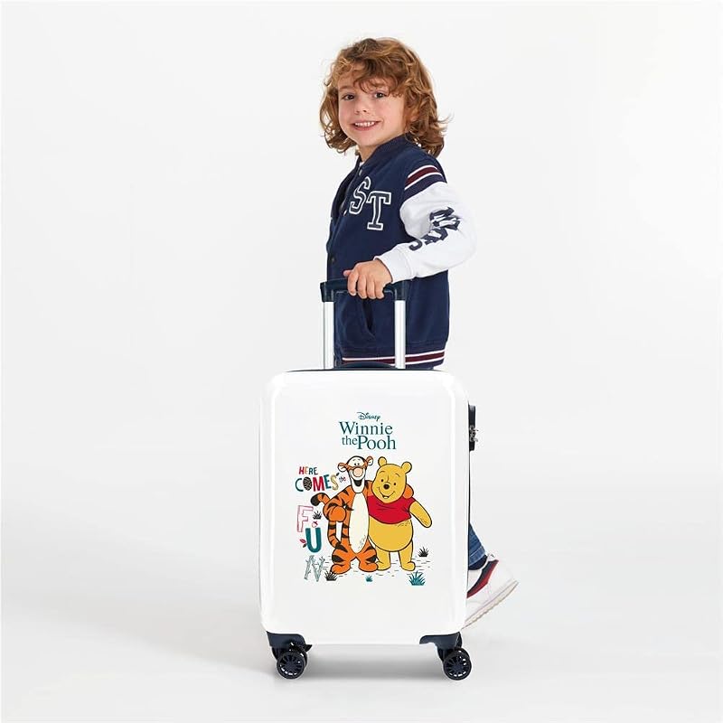 Winnie The Pooh Luggage- Bagagem para crianças, Crianças unissexo, Branco, único