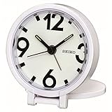 Seiko Qht011W Travel Alarm Clock, White