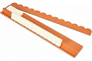 1 Pack Wooden Mahjong Racks with Magnetic Pushers, 17 Inch Wave Mahjong Tile Holders, American Mah Jongg Accessories, Wood Or