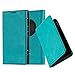 Cadorabo Book Case compatible with Nokia Lumia 1020 in PETROL TURQUOISE - with Magnetic Closure, Stand Function and Card Slot - Wallet Etui Cover Pouch PU Leather Flip