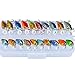 Sunlure Crankbaits Fishing Lures Kits Swimbait Wobbler Hard Baits Mini Lure for Bass Trout Pike Freshwater Saltwater 20pc/Pack + Fishing Tackle Box