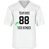 Customize Your Own Football Jersey with Your Name and Team Number Personalized & Customized Jersey