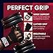 B2FIT PRO Workout Gloves With Wrist Support - Ventilated Weight Lifting Gloves With Genuine Leather Palm For Strong Grip - Gym Gloves For Men & Women - Ideal For Weightlifting, Crossfit