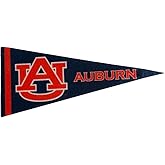 Auburn Mini Pennant - Size: 4" x 9" - Officially Licensed - 1 Pennant Per Pack