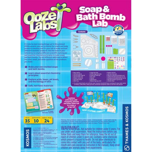 Thames & Kosmos Ooze Labs Soap & Bath Bomb Lab Science Experiment Kit
