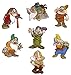 The 7 Dwarfs of Walt Disney Snow White and The 7 Dwarfs Embroidered Iron On Applique Patches Lot of 7