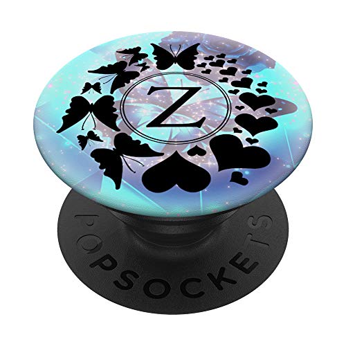 Lettera D Alfabeto Monogramma Carino Farfalla F PopSockets PopGrip