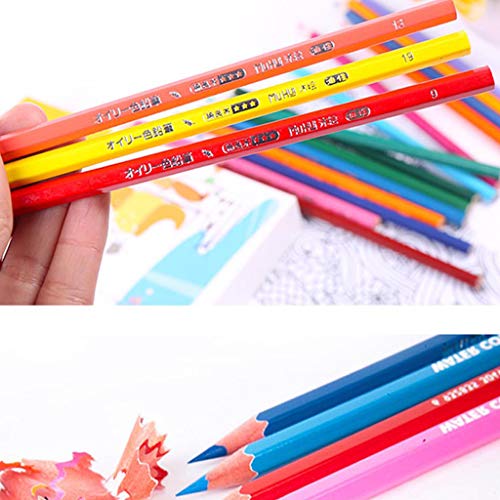 ☀ Dergo ☀ Office & Stationery 72 Color Fine Art Drawing Non-toxic Base Pencils Set iron box Artist Sketch - Thumbnail 2