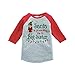 Custom Party Shop Youth Big Sister Christmas Raglan Shirt Red