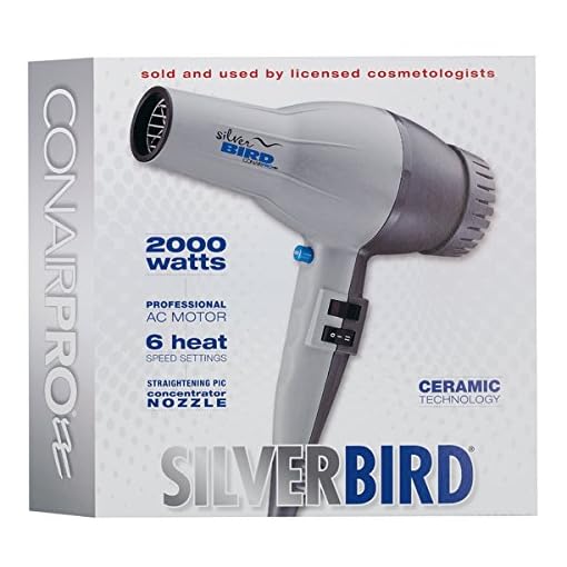 Conair Pro Silver Bird Hair Dryer SB307W - Image 3