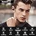 True Wireless Earbuds Bluetooth Headphones，Bluetooth 4.2 TWS Earphones IPX4 Waterproof Lightweigh Headset Long Playtime with Mic HD Sound with Deep Bass for Sportthumb 1