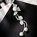 Hithop Necklace for Women Jewelry Tassel Long Sweater Necklaces Pearl Silver