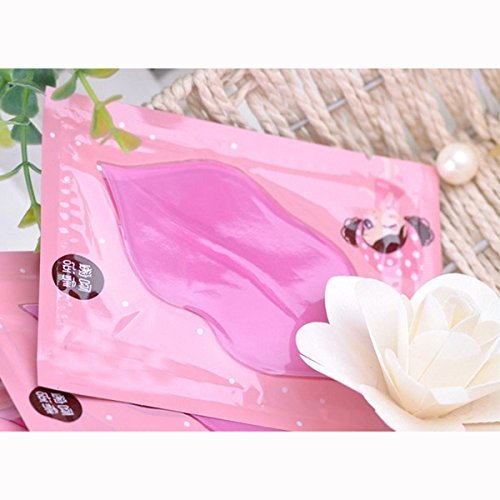 ZGY 10Pack Pink Collagen Crystal Lip Mask Lip Care Gel Mask Moisture