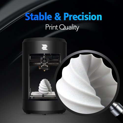 Mini 3D Printer - 3.9"x5.3"x4.7" Build Volume Desktop 3D Printer with Fully Metal Body, USB & Flash Drive Connectivity, Includes SD Card, Sample Filaments with Tools, Only Works with PLA 1.75mm