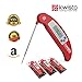 Best Instant Read Kitchen Thermometer - Digital Meat Thermometer Compact Accurate - Flexible Probe - Essential for All Food Meat BBQ Dairy Water Candy - Proven Cooking Thermometer - indoor outdoor use