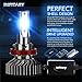 INFITARY H11/H8/H9 LED Headlight Bulbs Conversion Kit All-in-One 8000LM 6500K ZES High Low Beam Super Bright Cool White Fog Light Plug Play Car Replacement LED Auto Headlamp 3Yrs