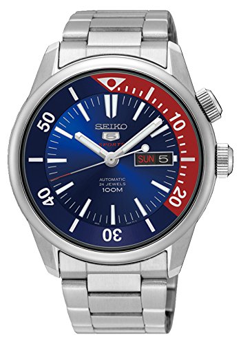 SEIKO 5 Sports 100M Watch Blue/Red Dial SEIKO 5 Sports 100M Watch Blue/Red Dial SRPB25K