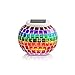 New Arrival Solar Powered Mosaic Glass Color Changing Rainbow LED Light, Rechargeable/Waterproof Night Light for Indoor or Outdoor Decorations, A Great Gift for Any Festival.(Rainbow)
