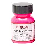 Angelus Leather Paint 1 Oz Neon Tahitian Pink