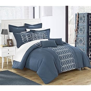 Amazon.com: Chic Home 8 Piece Moderna New Linen Fabric