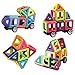 Magnetic Building Blocks Toys Set Preschool Educational Stacking Toy 76 Pieces 3D Magnet Building Construction Kit for Kids Over 3 Years Old