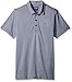 Lacoste Men's Short Sleeve Jersey Caviar Print with Button Front Placket Polo