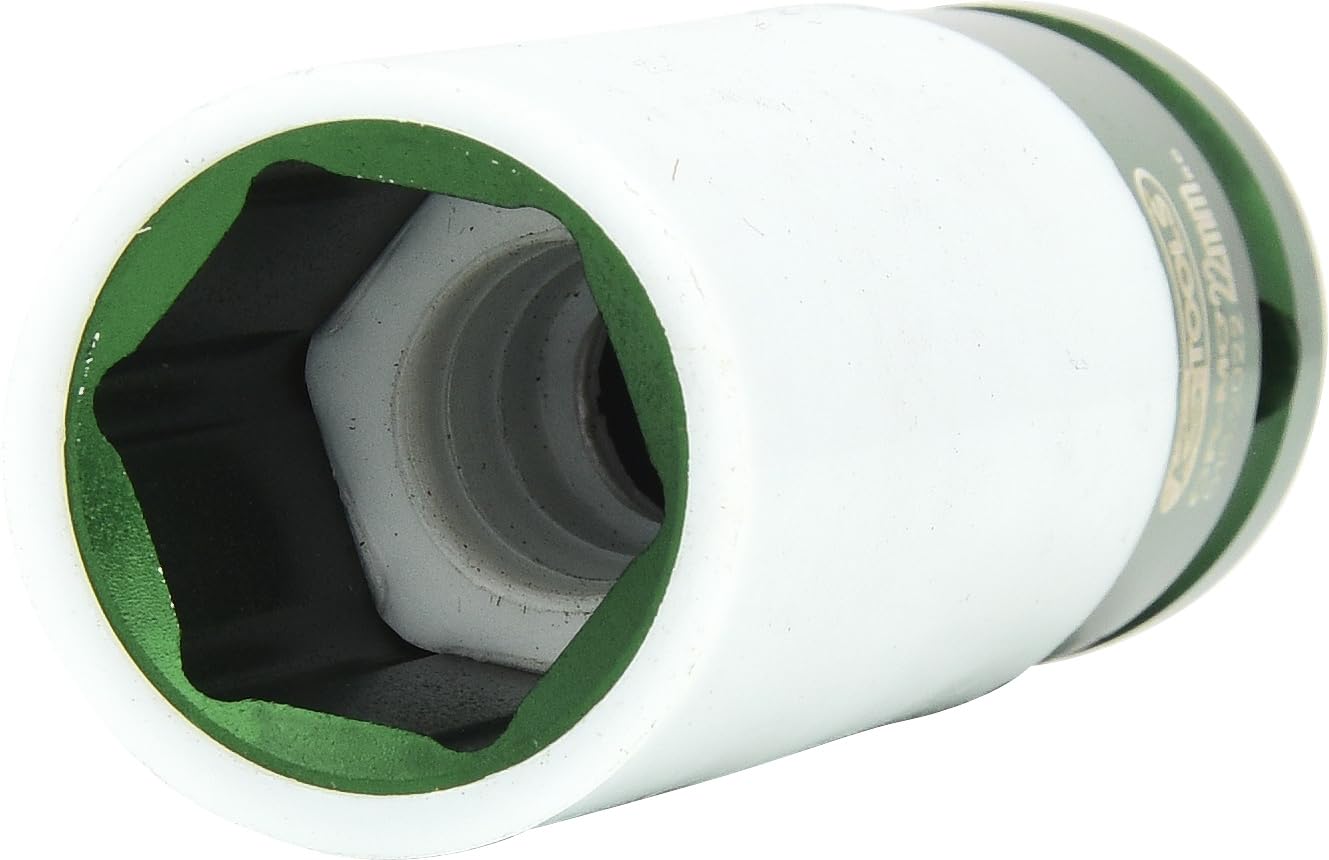 KS Tools 1/2 Inch Aluminium Wheel Impact Socket Wrench Long, 22 mm, 515.2022 E