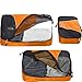 eBags Classic Packing Cubes for Travel - 3pc Set - (Tangerine)