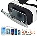 FANNEGO 3D VR Headset Virtual Reality Glasses for 3d Movies And Games Compatiable with IOS/Android 4.0