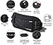 Money Belt & Passport Holder for Travel (Black) - Secure RFID Blocking Travel Wallet for Men and Women Hidden
