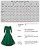 MUXXN Women's 1950s Vintage Scoop Neck 3/4 Sleeve Pleated Swing Cocktail Dress