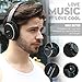 JIFFY J200 Active Noise Cancelling Bluetooth Wireless Headphones with Microphone Over the Ear, Comfortable Lightweight Protein Earpads foldable, Phone Volume Control 30 Hours Playtime for 3.5mm device