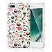 ZQ-Link iPhone 8 Plus Case, Slim-Fit Anti-Scratch IMD Soft TPU Cover with Design Pattern for iPhone 7 Plus/iPhone 8 Plus (Seamless Sushi Sashimi Pattern)