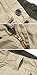 MorryOddy Men's Cotton Loose Fit Multi Pocket Cargo Shorts Khaki 34