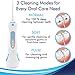 Cordless Water Flosser for Best Cleaning of Teeth Gums Professional Dental Oral Irrigator, IPX7 Waterproof Flosser with 3 Modes, Portable with Rechargeable Batteries,Jet Flosser for Home/Travel/Gift