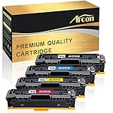 Arcon 4 Packs Compatible HP 410A 410X CF410X CF411X CF412X CF413X Toner Cartridge for HP Color LaserJet Pro MFP M477fnw M477fdw M477 Fnw M477fdn M452nw M452dn M452dw M452 Fdw Printer Toner Cartridge