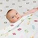 Innoo Tech Soft and Cozy Baby Receiving Large Swaddle Blankets, 100 Percent Muslin Cotton, (48x 48 Inch) - 4 Pack