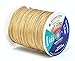 Mandala Crafts 1.5mm Tan Blind Strings Lift Shade Cord - 109 Yards Braided Nylon Cord for Roman Shades, Curtain String, and Blinds Repair or Replacement