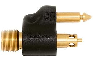 Scepter 04075 Yamaha Brass Male Tank Fitting - 1/4" NPT , Black