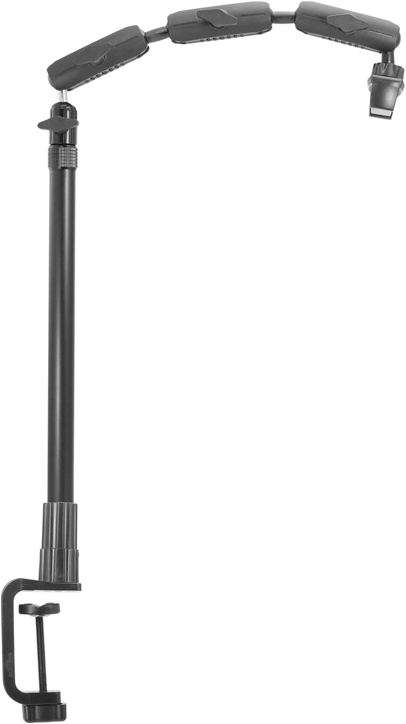 iBolt Stream-Cast Clamp Adjustable Overhead Phone Mount for Live Streaming Tutorial Videos and Photos. Great for Crafters, Bakers, Artists- iPhone Xs, Samsung Galaxy S9, Note 9 Etc. É