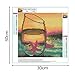 Ingzy 5D Diamond Painting Kits Full Drill Cup Beach, DIY Cross Stitch Round Rhinestone Embroidery Arts Craft for Home Wall Decor- Ocean in The Cup(11.8x11.8in)