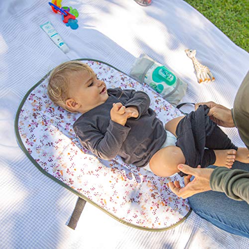 JuJuBe Lightweight Folding Memory Foam Diaper Changing Pad Travel