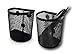 Magnetic Pen/Pencil Mesh Metal Basket/Holder/Container/Storage/Organizer for Kitchen/Refrigerator/Fridge/Whiteboard/Dry Erase/File Cabinet/Locker (Black)(Set of 2)