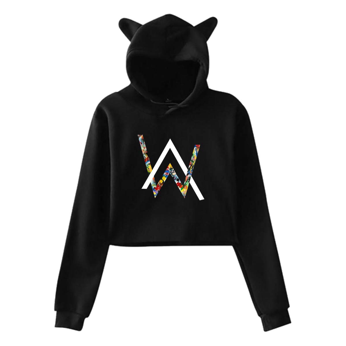 Cute Cat Ear Alan Walker Logo Women Girl Hoodies Long Sleeve Printed Pullover Sweatshirt Fashion Hoodies Sweatshirts Clothing