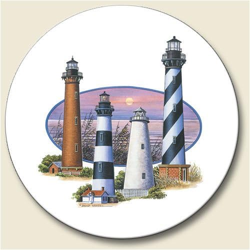 South Atlantic Lights Auto Coaster, Single Coaster for Your Car