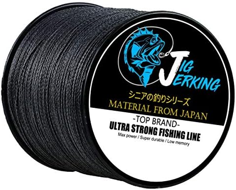 Jig Jerking Super Power 4/8 Strands Braided Fishing Line 100% PE with Zero Stretch & Abrasion Resistant (500M/547Yds 20Lb 30Lb 50Lb 80Lb 100Lb) - Must Have !