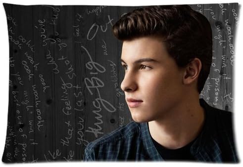 Shawn Mendes Custom Zippered Pillow Case 20x30 (Twin sides)