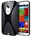 Motorola Moto X (2nd Generation) Case, Cimo [Wave] Premium Slim TPU Flexible Soft Case For Motorola Moto X (2nd Generation, 2014) - Black